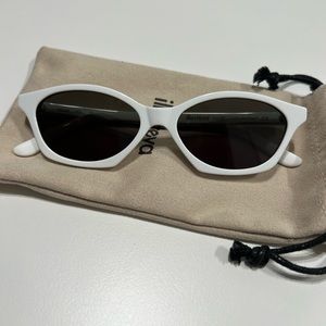 Illesteva white cat eye sunglasses